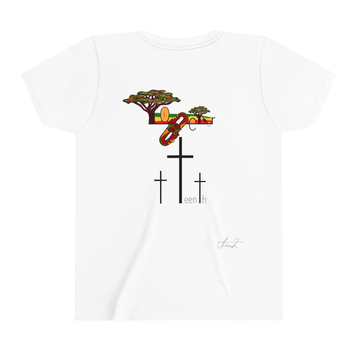 Youth Short Sleeve Tee INF JuneTeenth Design